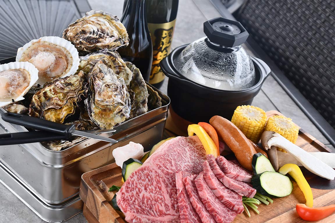牡蠣とお肉の極上BBQ